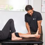 A Physiotherapist uses advanced manual therapy to help with ankle and foot pain